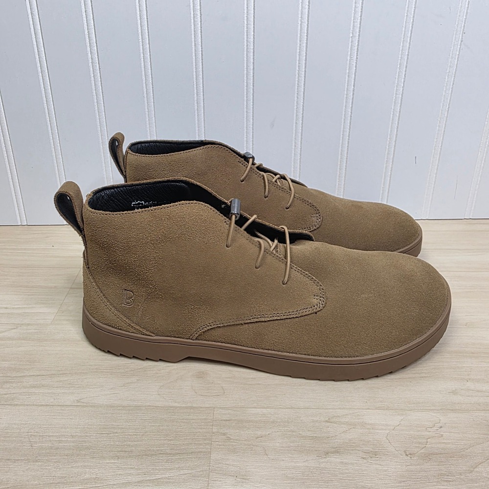 Birchbury Carnforth Men 10 Suede Chukka Boots Tan Brown Minimalist Barefoot Wide